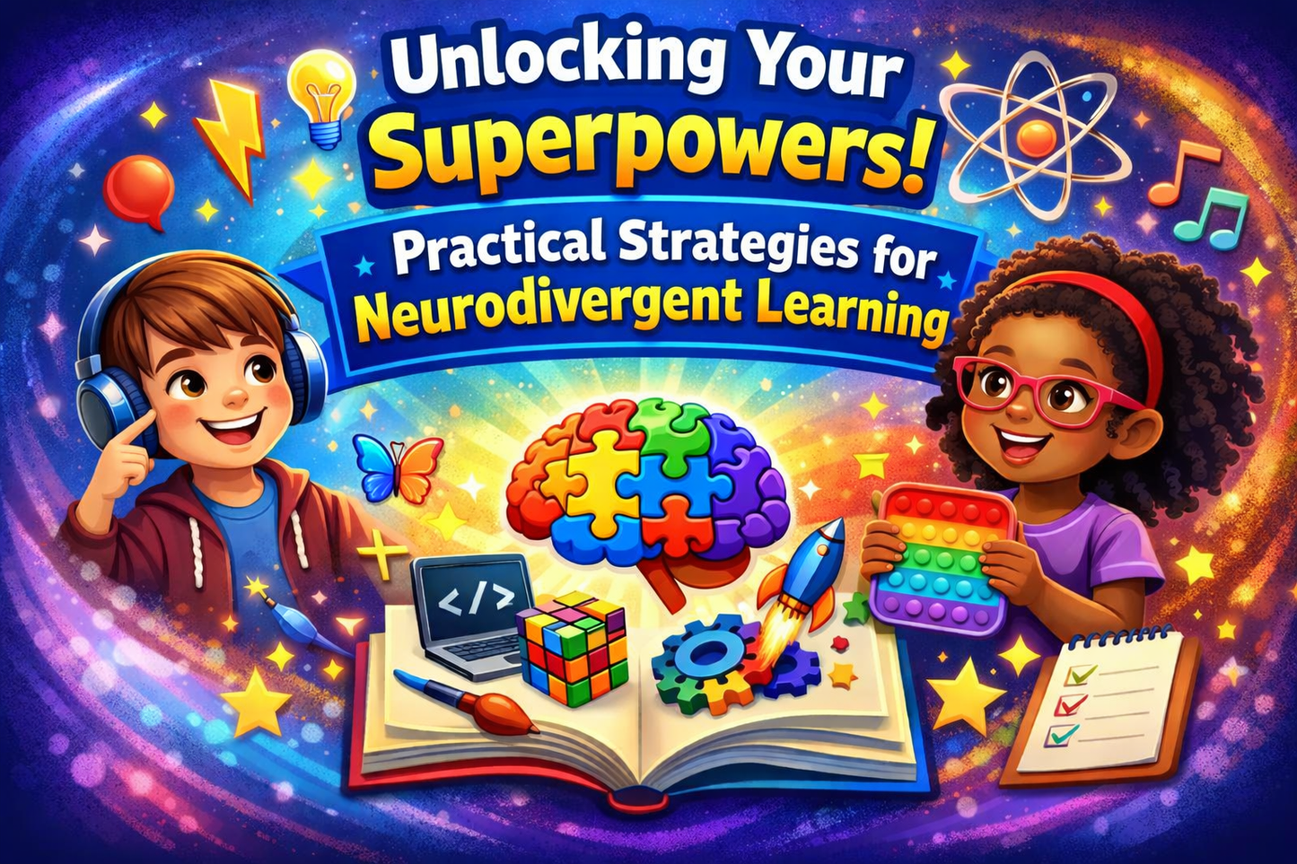 Unlocking Your Superpowers! Practical Strategies for Neurodivergent Learning.