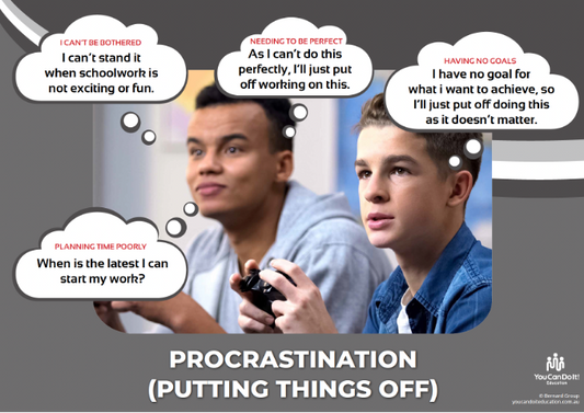 Academic procrastination is a major obstacle to student success at school and really prevents young people from achieving their personal best.
