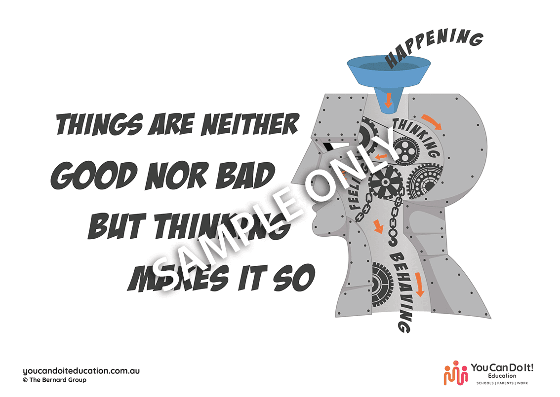 16. Poster - Thinking Makes It So (5 per pack) image 1