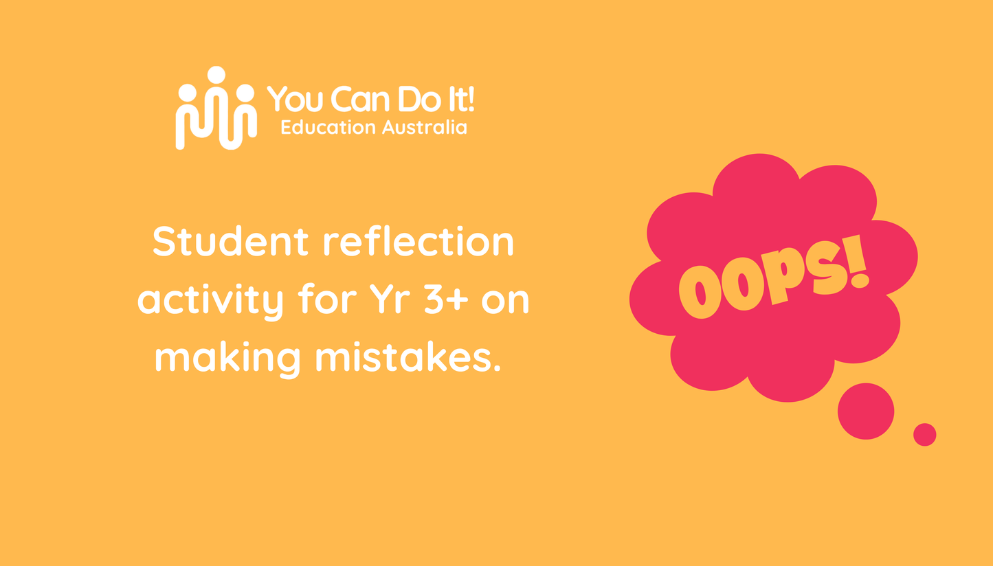 Persistence: Mistakes Help me Grow!