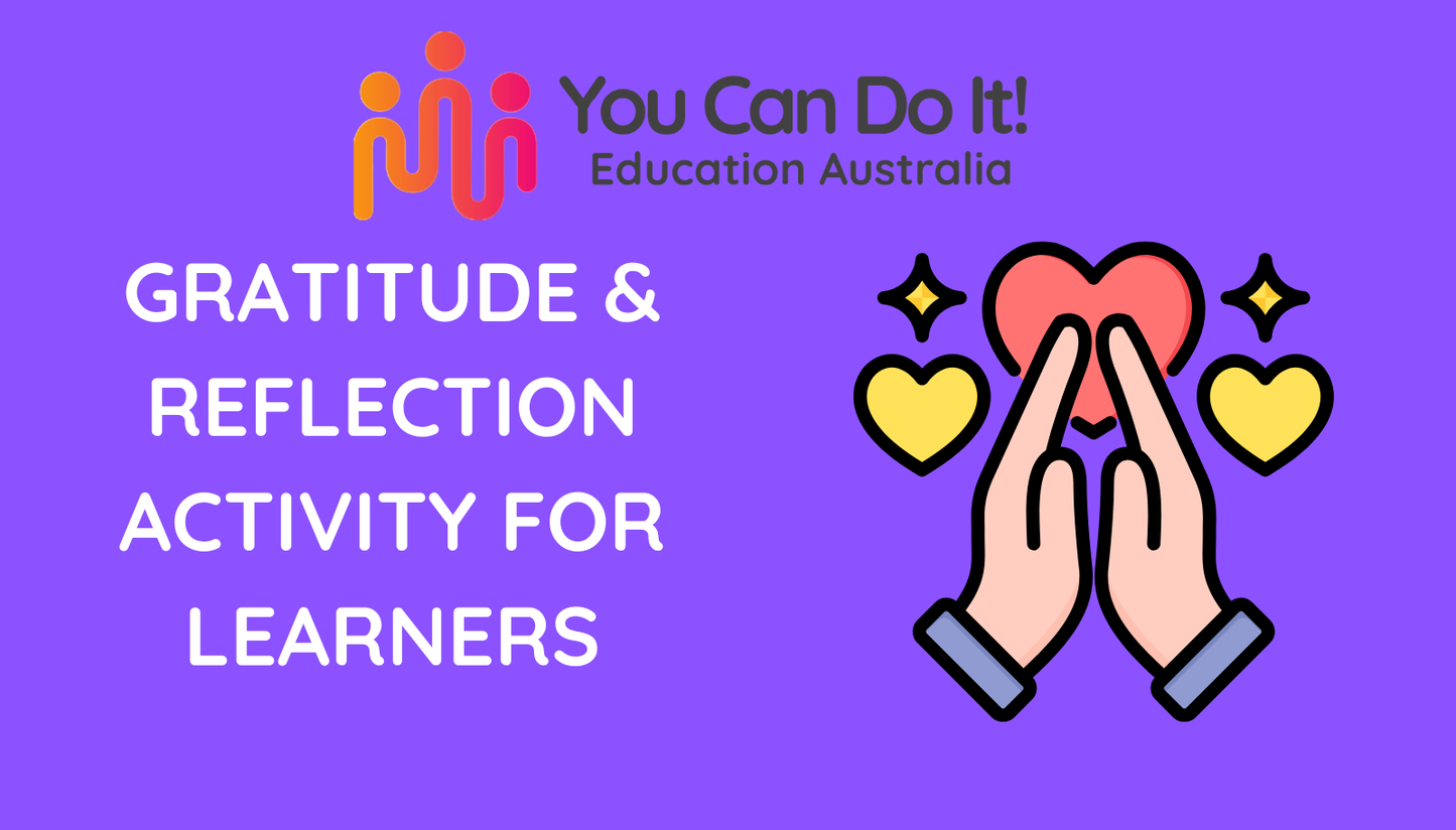 Gratitude & Reflection Activity for Learners